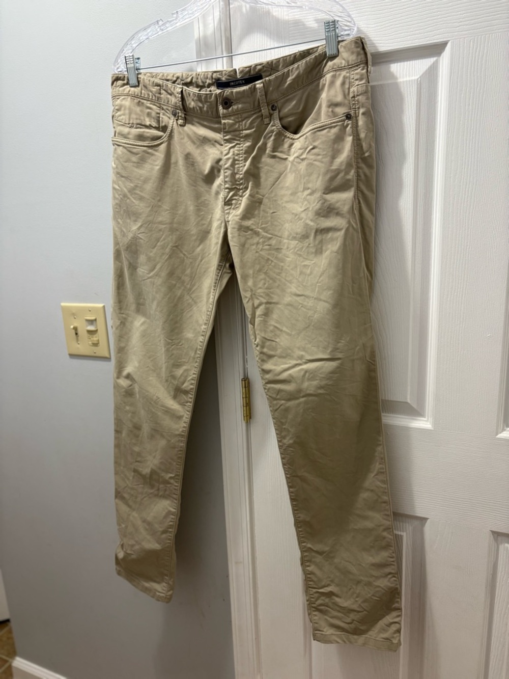 Incotex Ray Regular Fit 5 Pockets Cotton Pants Tan Size 36
